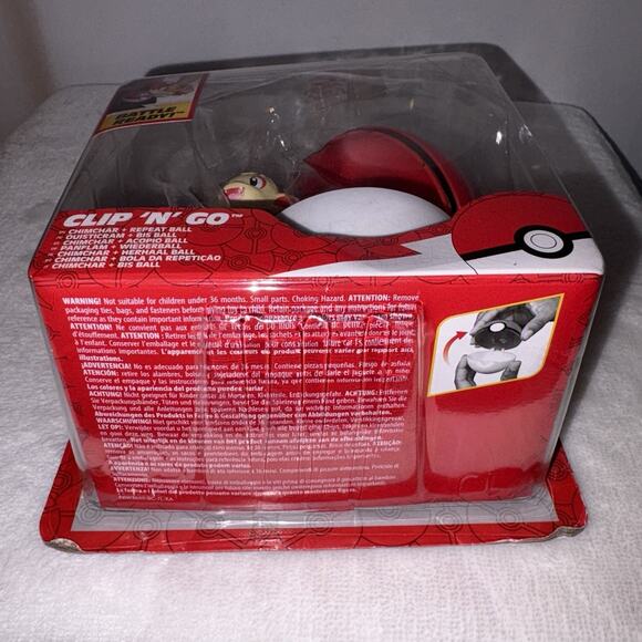 Pokemon Chimchar Clip 'N' Go Battle Ready Poke Ball NEW in Package - Picture 5 of 5